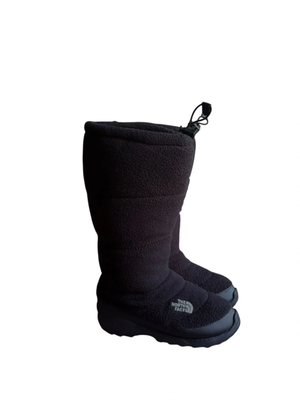 The North Face Heat Seeker Boots Womens Size 7 Black Fleece 200 Gram Insulation.